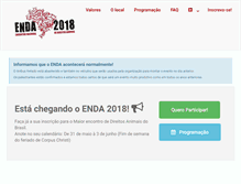 Tablet Screenshot of enda.org.br